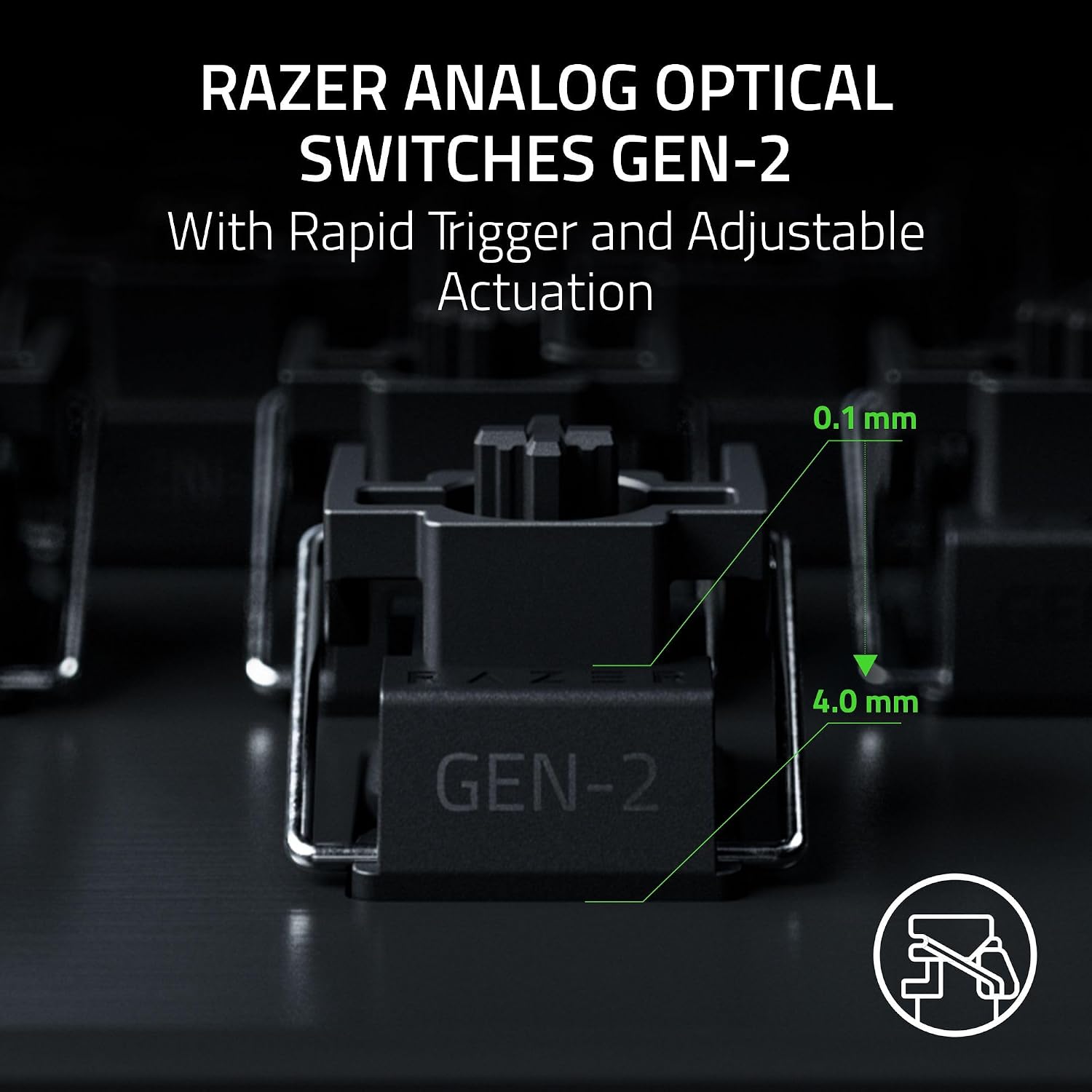 Razer Huntsman V3 Pro TKL 8KHz Esports Gaming Keyboard: Analog Optical Switches Gen 2-8000 Hz Polling Snap Tap - Rapid Trigger - Adjustable Actuation - Media Controls - Niko Edition