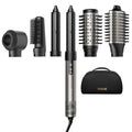 7MAGIC 6 in 1 Multi Hair Styler Dryer Brush, 110,000 RPM High-Speed, Negative Ionic, Fast Drying for Professional Blow Dry, Curling, Volumizing, Straightening and Styling, Silver