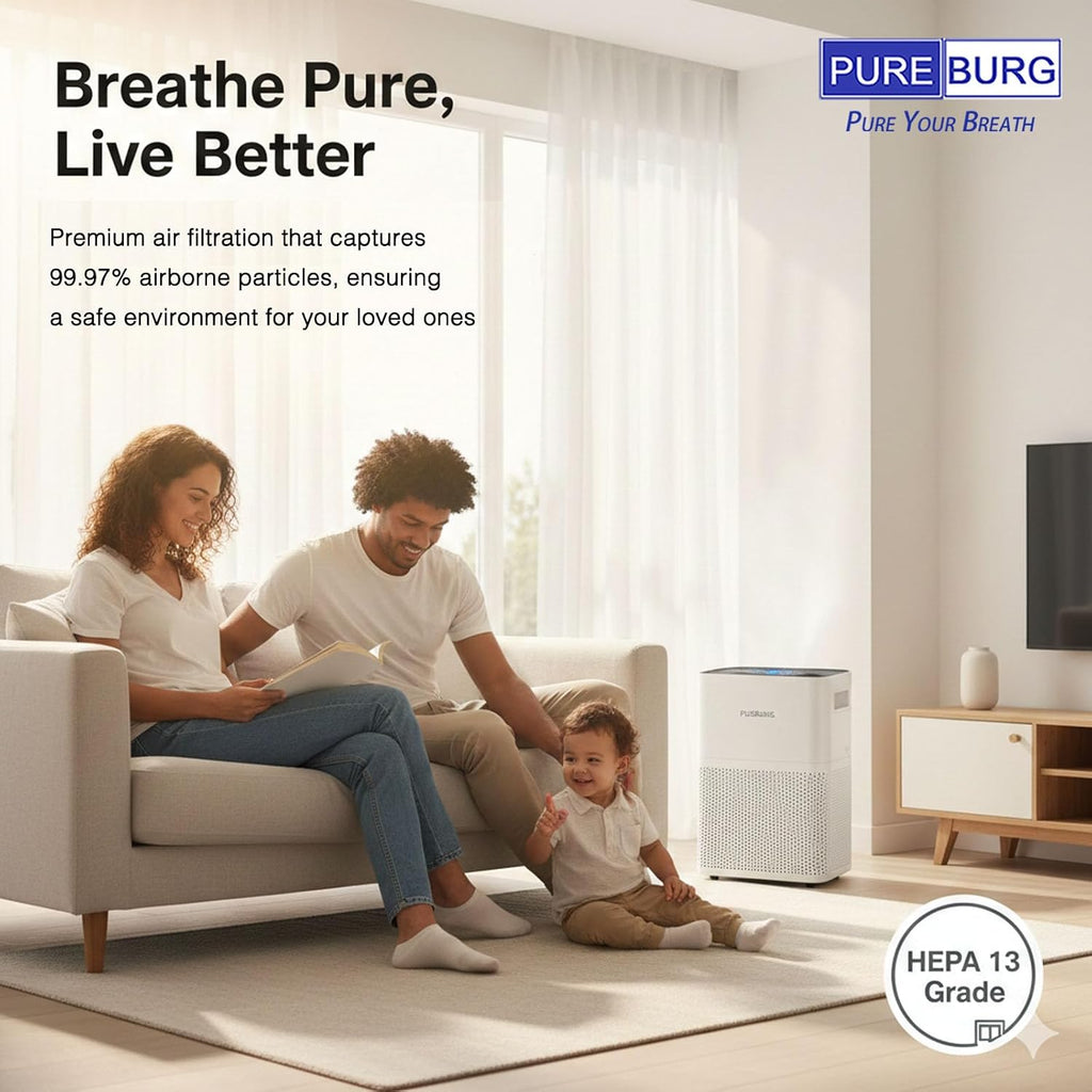 PUREBURG Replacement Filter Set Compatible with Dyson BP03 BP04 BP06 Purifier Big+Quiet Formaldehyde Extra Large, HEPA + 2 Carbon Filter (972132-01 & 972133-02)