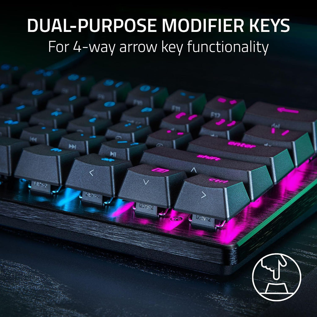 Razer Huntsman V3 Pro Mini 60% Esports Gaming Keyboard: Analog Optical Switches - Razer Snap Tap - Rapid Trigger - Adjustable Actuation - Dual-Purpose Mod Keys - Doubleshot PBT Keycaps - Black