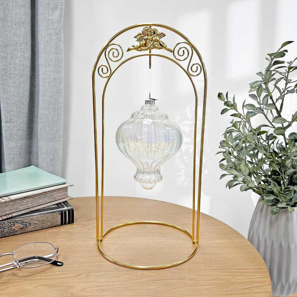 Bard's Arched Gold-Toned Ornament Stand, Large Angel, 12.25' H x 6' W x 6' D, Pack of 12