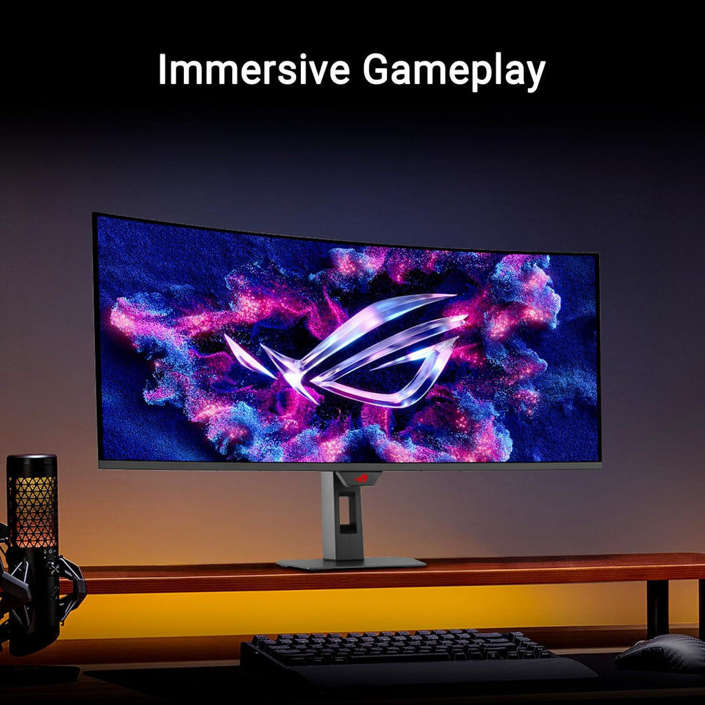 ASUS ROG Strix 34' Ultrawide QD-OLED HDR Gaming Monitor (XG34WCDG) - 3440x1440, 175Hz, 0.03ms, OLED Care Pro, True 10-bit, G-SYNC Compatible, DisplayWidget, Extreme Low Motion Blur, 3 yr Warranty