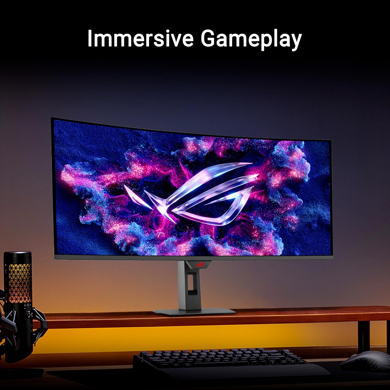ASUS ROG Strix 34' Ultrawide QD-OLED HDR Gaming Monitor (XG34WCDG) - 3440x1440, 175Hz, 0.03ms, OLED Care Pro, True 10-bit, G-SYNC Compatible, DisplayWidget, Extreme Low Motion Blur, 3 yr Warranty