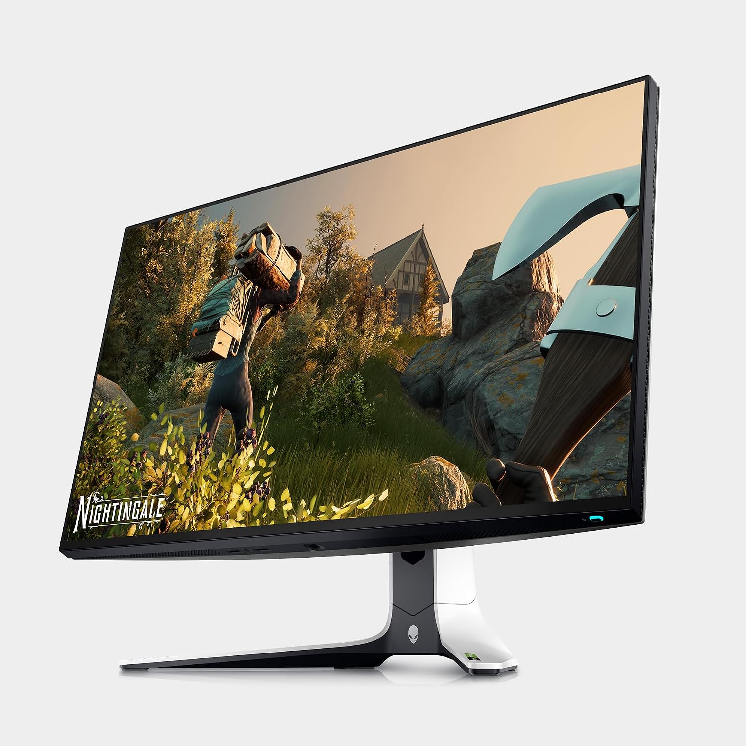 Alienware AW2723DF Gaming Monitor - 27-inch (2560 x 1440) 240Hz Display (DP 1.4), 1ms Response Time, NVIDIA G-Sync, Preset OSD Modes, Height/Tilt/Swivel/Pivot Adjustability - Lunar Light