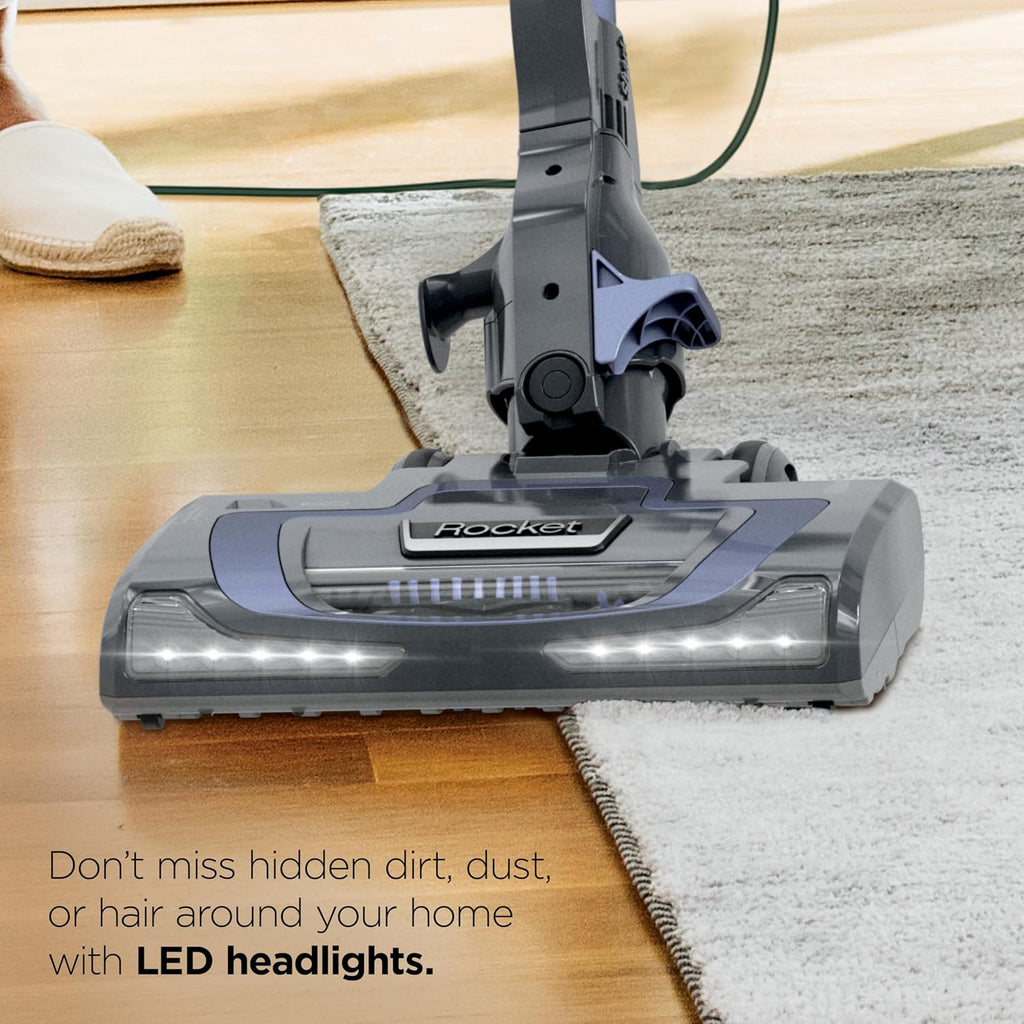 Shark Rocket Pro DLX | Corded Stick Vacuum | Removable Hand Vacuum, Advanced Swivel Steering, XL Dust Cup Capacity | Crevice Tool, Upholstery Tool & Anti-Allergen Dust Brush | Gold | HV371GD