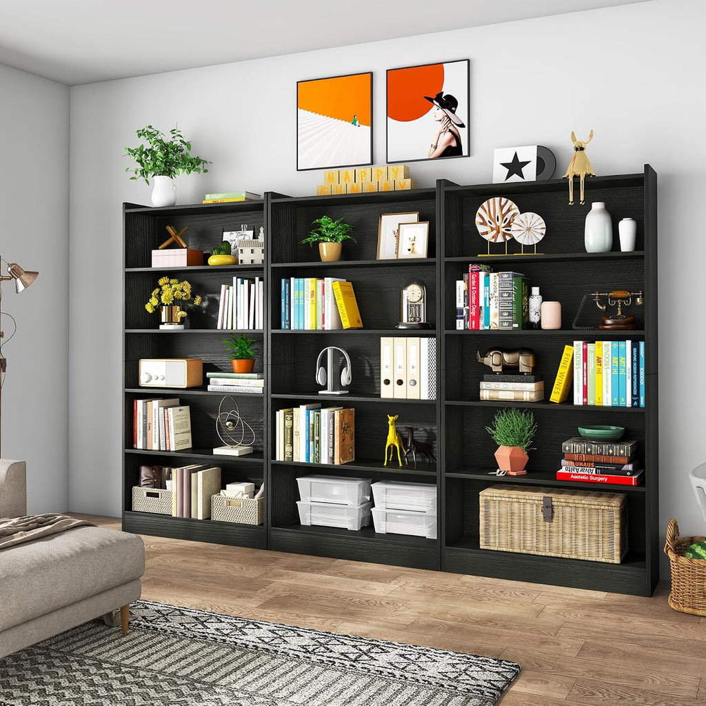 Tribesigns 72-inch Tall Bookcase, Modern 6-Tier White Library Bookshelf with Storage Shelves, Large Open Bookcases Wood Display Shelving Unit for Bedroom Living Room Office