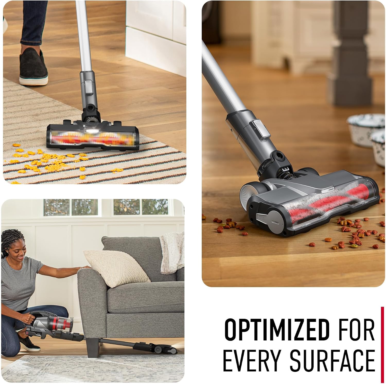 Hoover ONEPWR WindTunnel Emerge Cordless Stick Vacuum Cleaner, Lightweight Stick Vac, Powerful and Quiet Cleaning, Self Standing, No Wall Mount Required, Cordless Vacuum Cleaners for Home Use