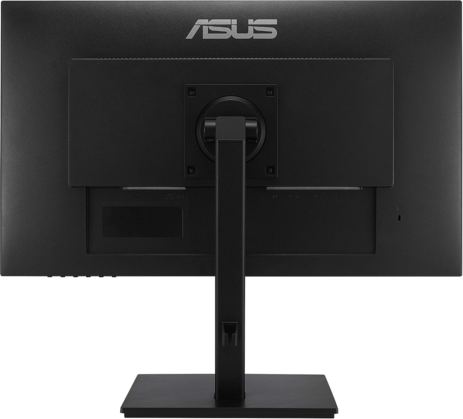 ASUS VA27DQSB 27' Monitor, 1080P Full HD, 75Hz, IPS, Adaptive-Sync, Eye Care, HDMI DisplayPort VGA USB Hub, Frameless, Ergonomic Design, VESA Wall Mountable,Black