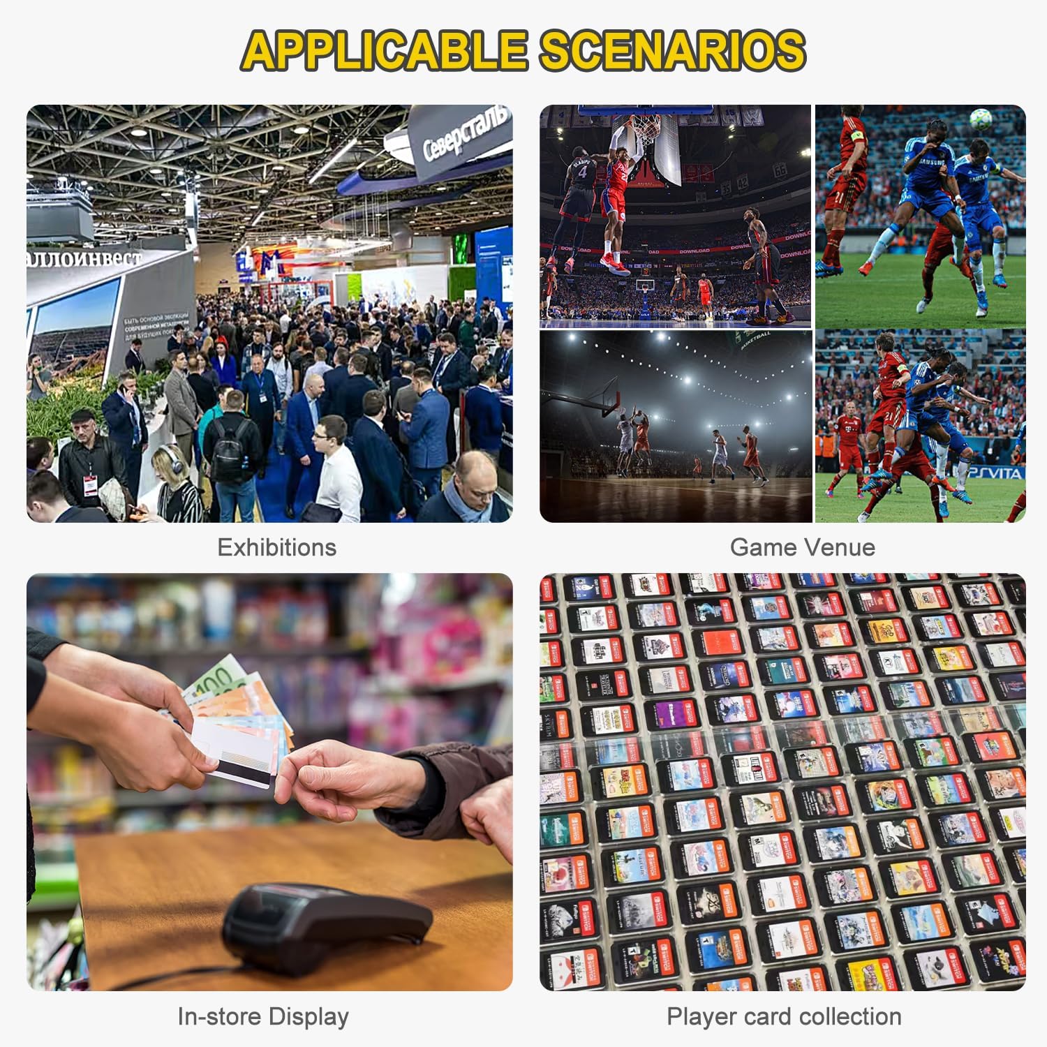 2 Pcs Trade Show Display Case – 34'x22' Large Aluminum Locking Tabletop Showcase for Trading Cards, Sports Cards, TCG, Jewelry – Lightweight & Portable for Exhibitions, Conventions, and Collectibles