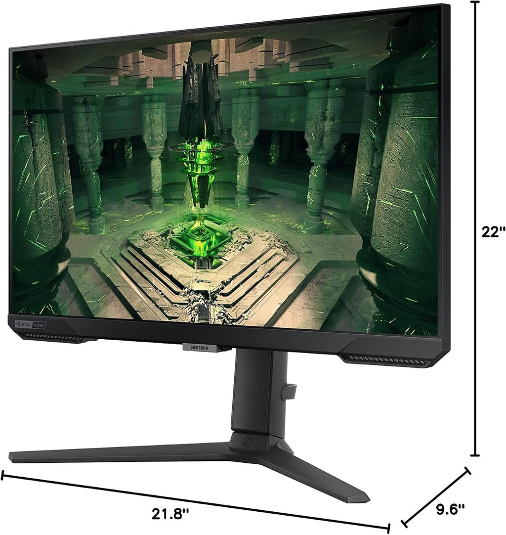 SAMSUNG 25' Odyssey G4 Series FHD Gaming Monitor, IPS, 240Hz, 1ms, G-Sync Compatible, AMD FreeSync Premium, HDR10, Ultrawide Game View, DisplayPort, HDMI, Fully Adjustable Stand, LS25BG402ENXGO
