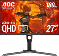 AOC Q27G3XMN 27' QHD Gaming Monitor, 2560x1440, Mini LED, 180Hz 1ms GtG, HDR 1000, sRGB137.5%, HDMI 2.0 x 1, DisplayPort 1.4 x1, Adaptive Sync, 3-Year Zero-Bright-dot