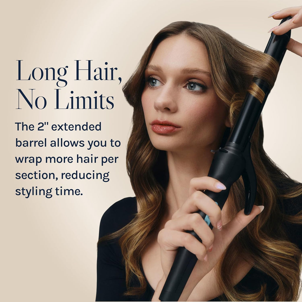 Bio Ionic Long Barrel Curling Iron with Moisture Heat Technology & NanoIonic MX Versatile Curling Wand - Multiple Barrel Sizes for Tight, Classic, Loose & Soft Curls