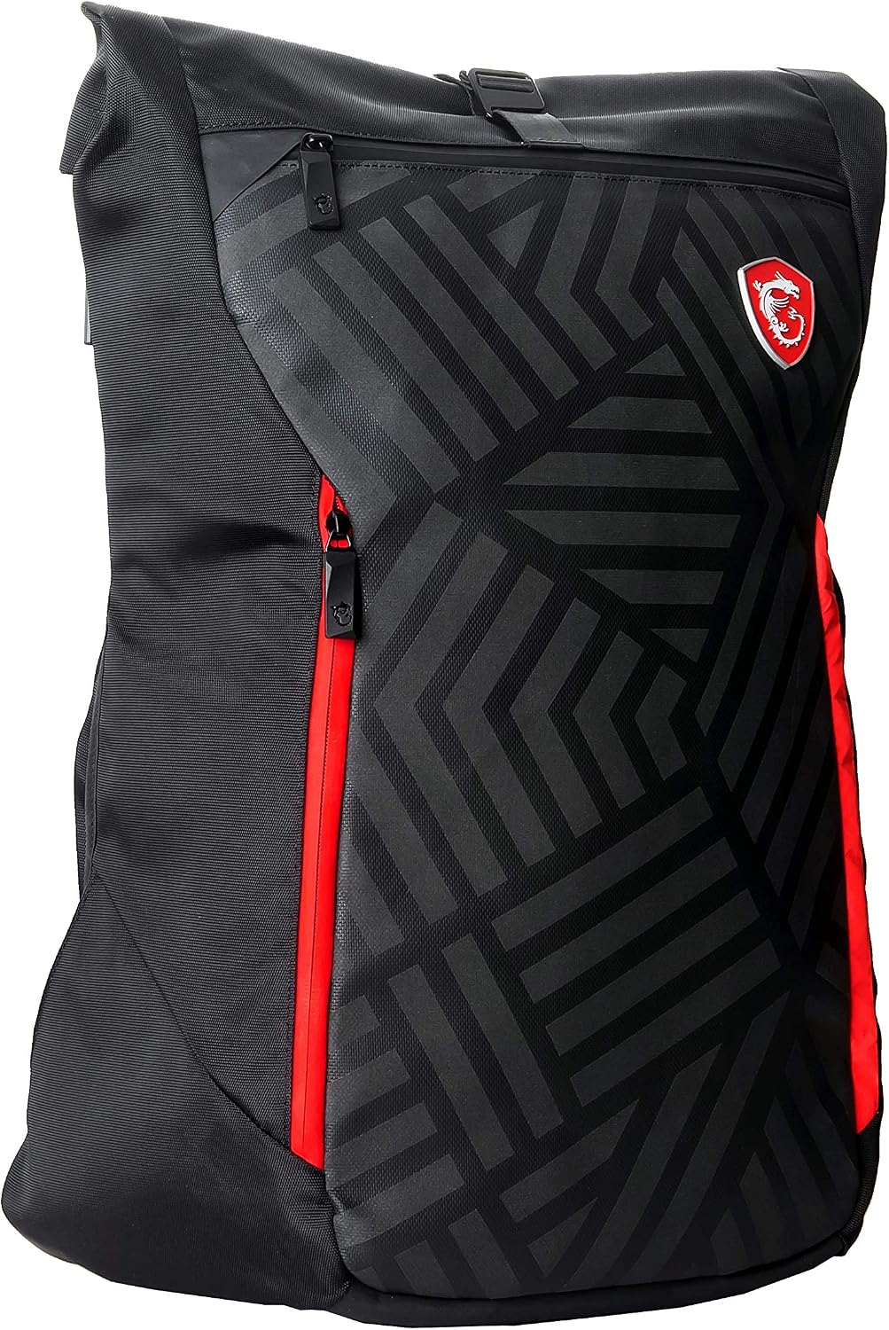 MSI Mystic Knight Gaming Laptop Backpack, Quick Access, Padded Mesh, Lightweight Polyester Exterior, Fits Up to 17' Laptop, Water Repelent IPX-2, Convertible to Shoulder Pack, Large Size
