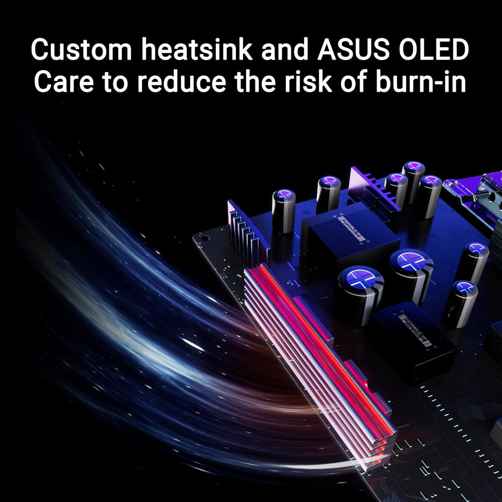 ASUS ROG Strix 27' 1440P OLED Gaming Monitor (XG27AQDMG) - QHD, Glossy OLED, 240Hz, 0.03ms, Custom Heatsink, Anti-flicker,Uniform Brightness, G-SYNC Compatible, 99% DCI-P3, DisplayWidget, 3yr warranty