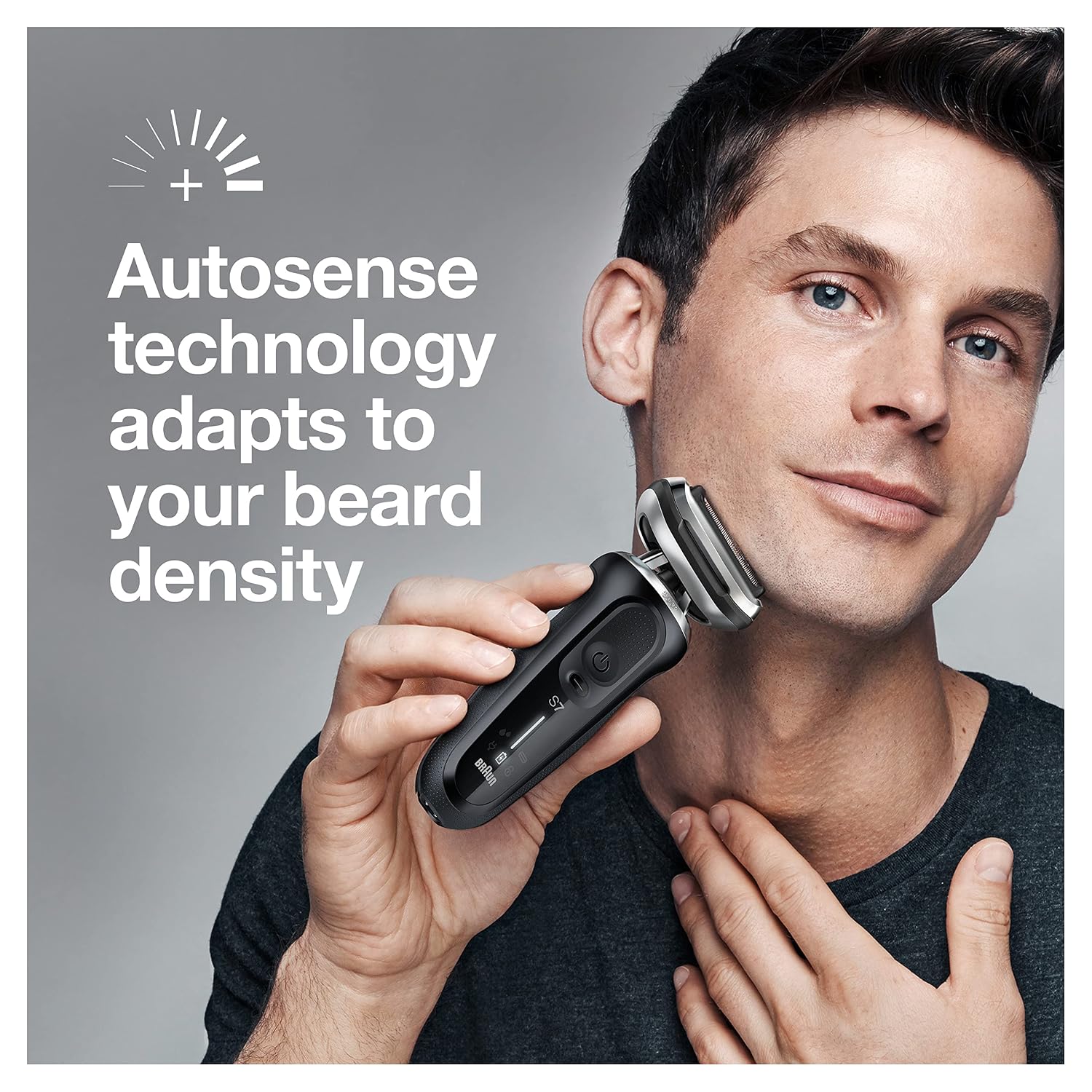 Braun Series 7 7075cc Electric Razor for Men with SmartCare Center, Beard Trimmer, Wet & Dry, Rechargeable, Cordless Foil Shaver, Black