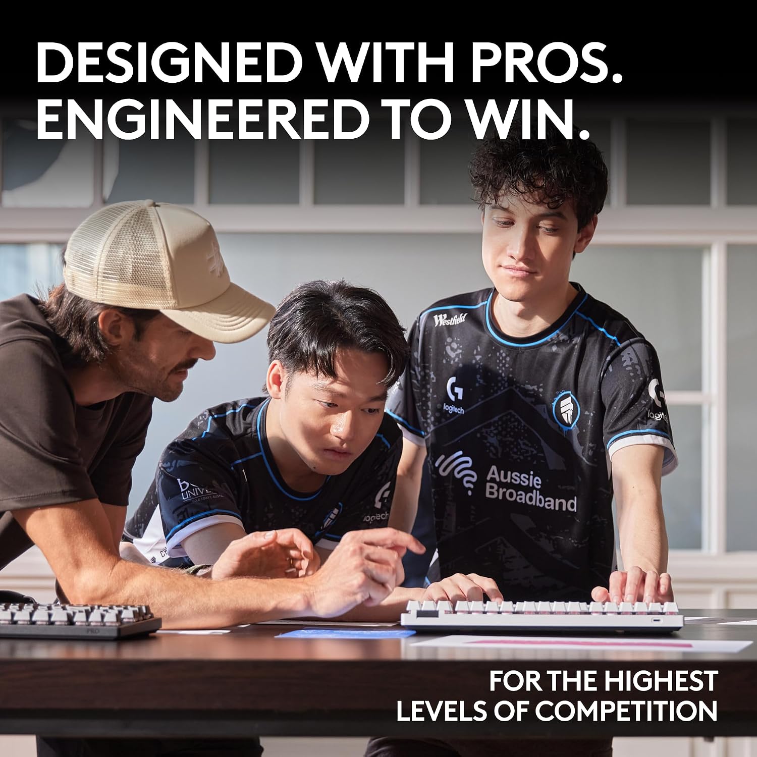 Logitech G PRO X TKL Lightspeed Wireless Gaming Keyboard, Ultra-Portable Tenkeyless Design, LIGHTSYNC RGB, PBT keycaps, Clicky Switches (GX Blue) - Black