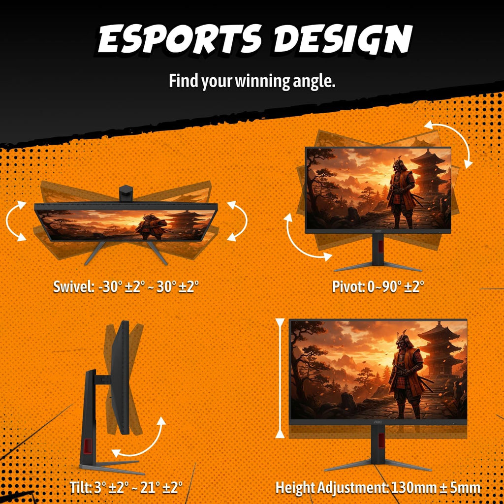 AOC 27 Inch 4K Gaming Monitor, Mini-LED IPS, 3840x2160 160Hz / FHD 320Hz, 1ms, HDMI 2.1, Display HDR 1000, G-SYNC Compatible, Height Adjustable Stand, USB Hub, U27G4XM