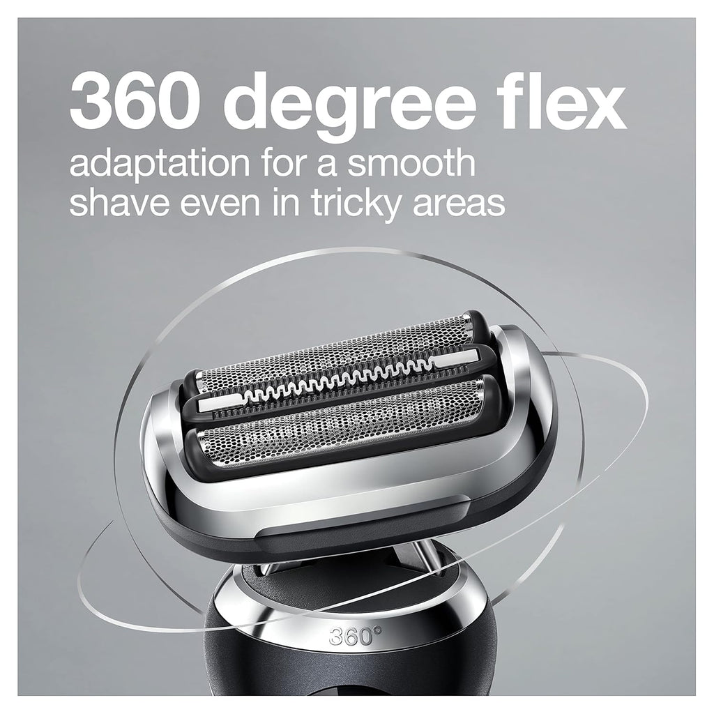 Braun Series 7 7075cc Electric Razor for Men with SmartCare Center, Beard Trimmer, Wet & Dry, Rechargeable, Cordless Foil Shaver, Black