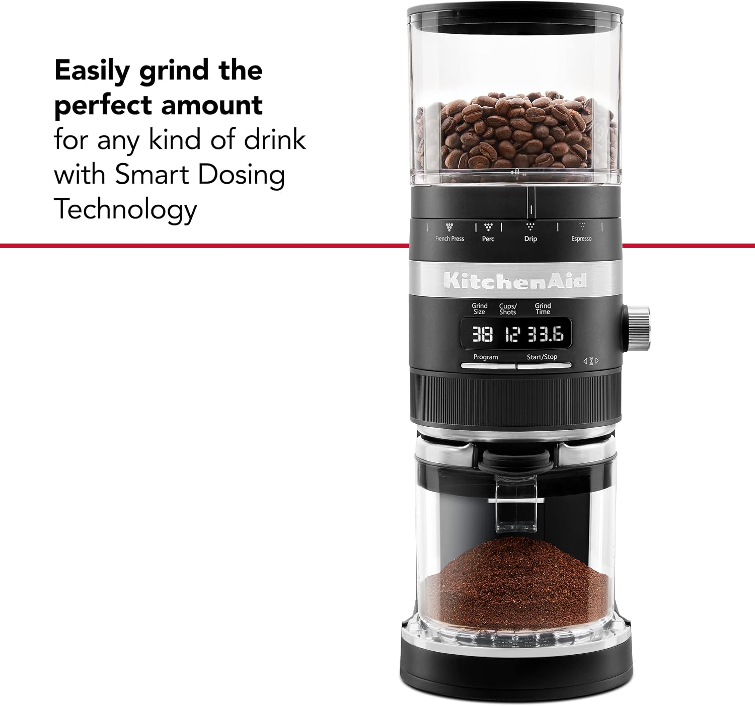 KitchenAid Burr Coffee Grinder - KCG8433 - Black Matte