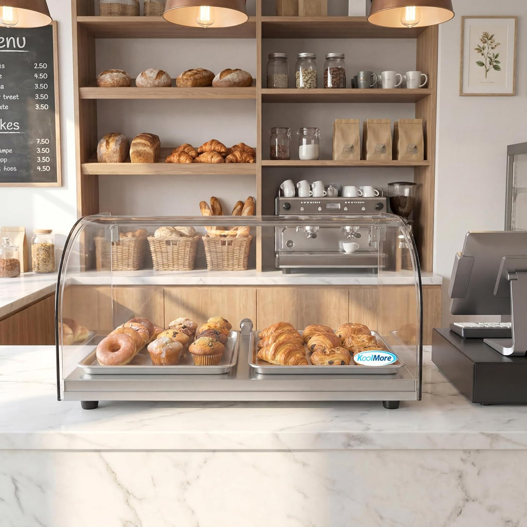 KoolMore DC-1C Bakery Display Case, 0.88 Cu. Ft - 1 Shelves, Clear
