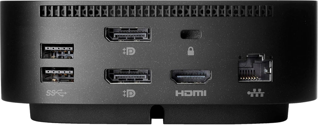 HP Docking Station for Laptop Dual Monitor + Bundle - HP USB-C G5 Dock 5TW10AA / 5TW10UT / 5TW10AA#ABB with 120W Adapter + ZoomSpeed HDMI Cable + DisplayPort Cable + Ethernet + Microfiber Cloth