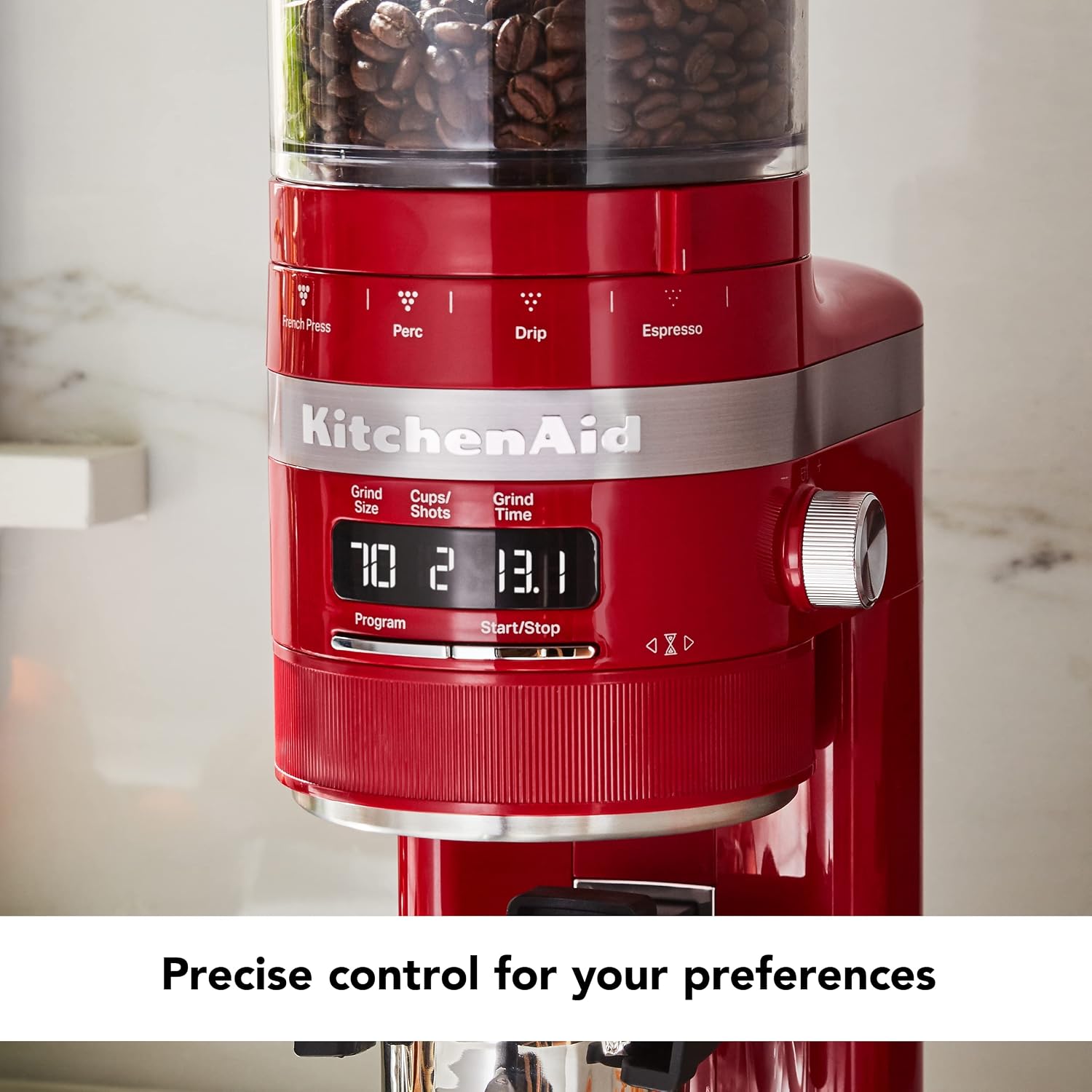 KitchenAid Burr Coffee Grinder - KCG8433 - Empire Red