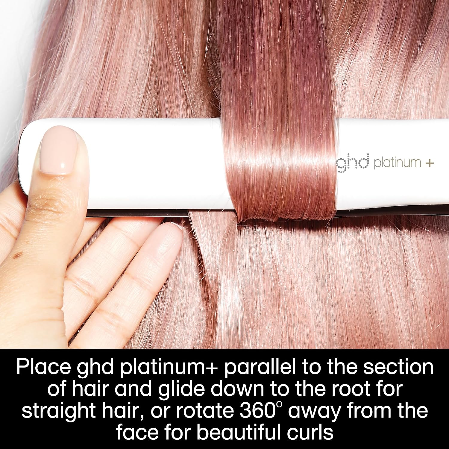 ghd Platinum+ Styler ― 1' Flat Iron Hair Straightener, Professional Ceramic Hair Styling Tool for Stronger Hair, More Shine, & More Color Protection