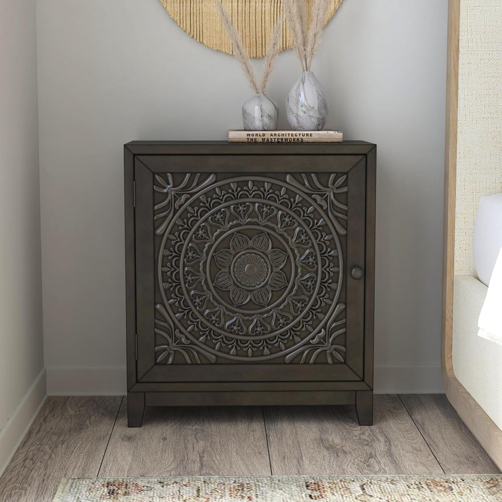 Hadrik Dark Grey Accent Cabinet by Powell