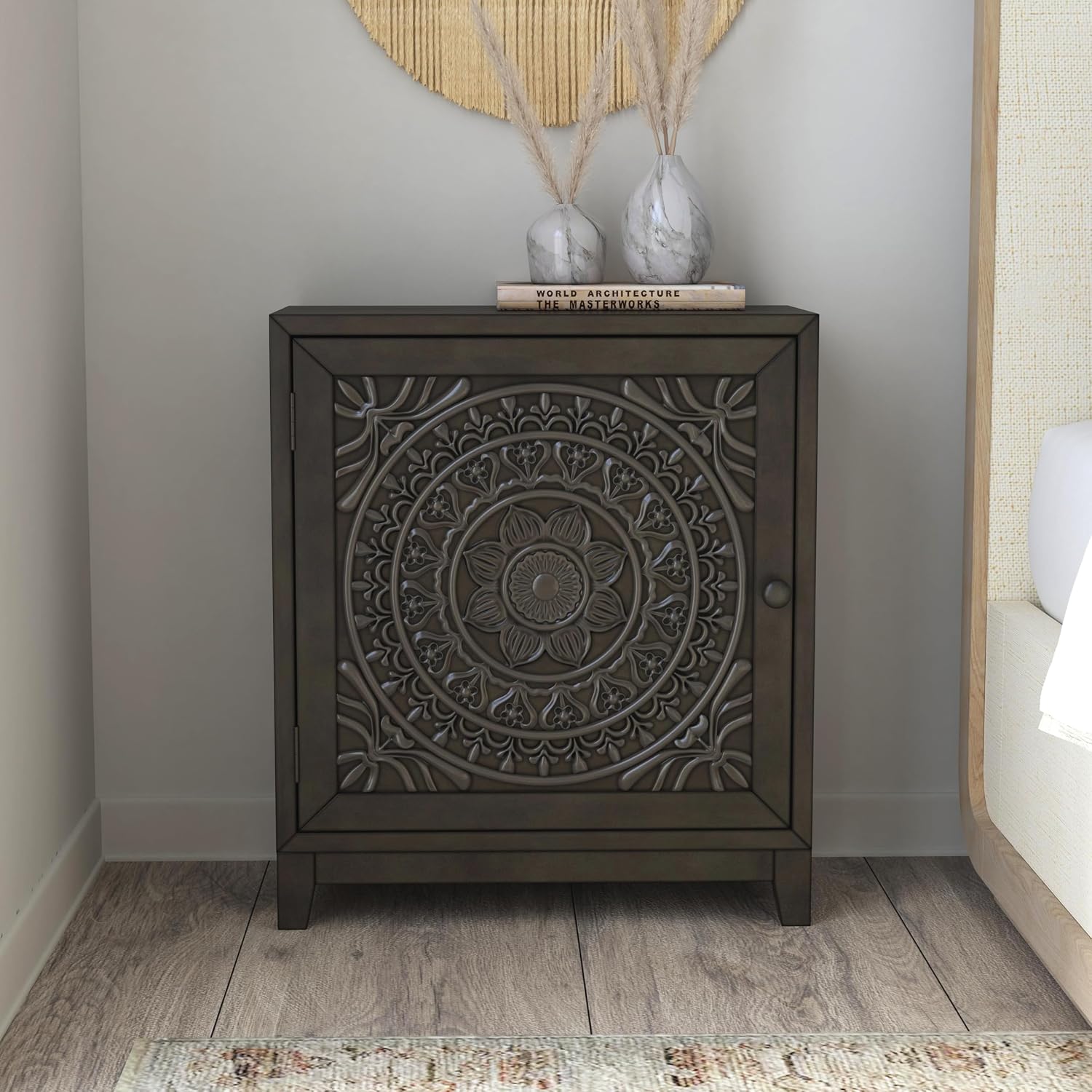Hadrik Dark Grey Accent Cabinet by Powell