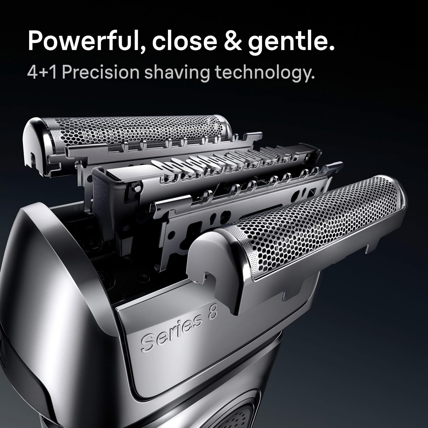 Braun Series 8 8567cc Electric Razor for Men, 4+1 Shaving Elements & Precision Long Hair Trimmer, 5in1 SmartCare Center, Close & Gentle Even on Dense Beards, Wet & Dry Electric Razor, 60min Runtime