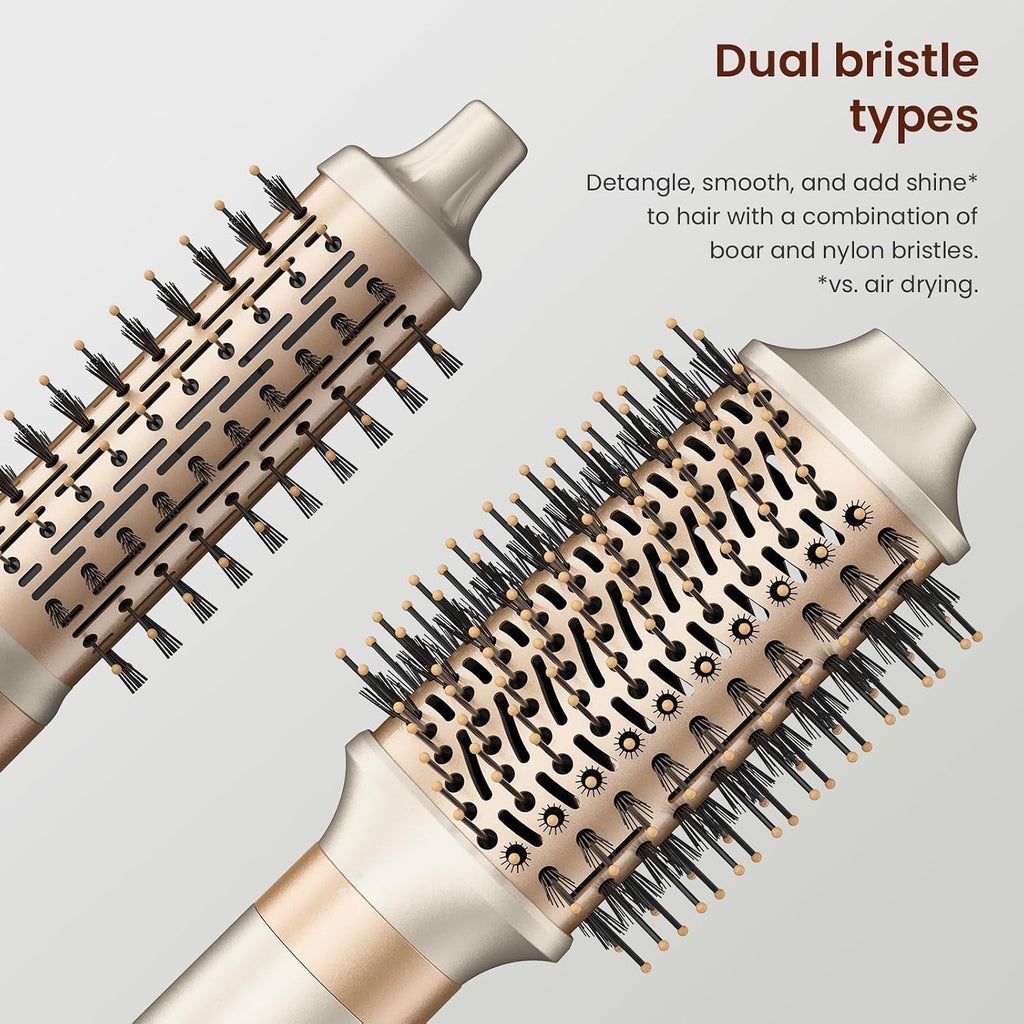 MESCOMB 6 in 1 Hair Dryer and Straightener, Hot Air Styler Wrap - Fast Drying, 1400W Air Dryer with Straightener, Frizz-Free Blowout Brush for Smoothing & Curling, Volumizing