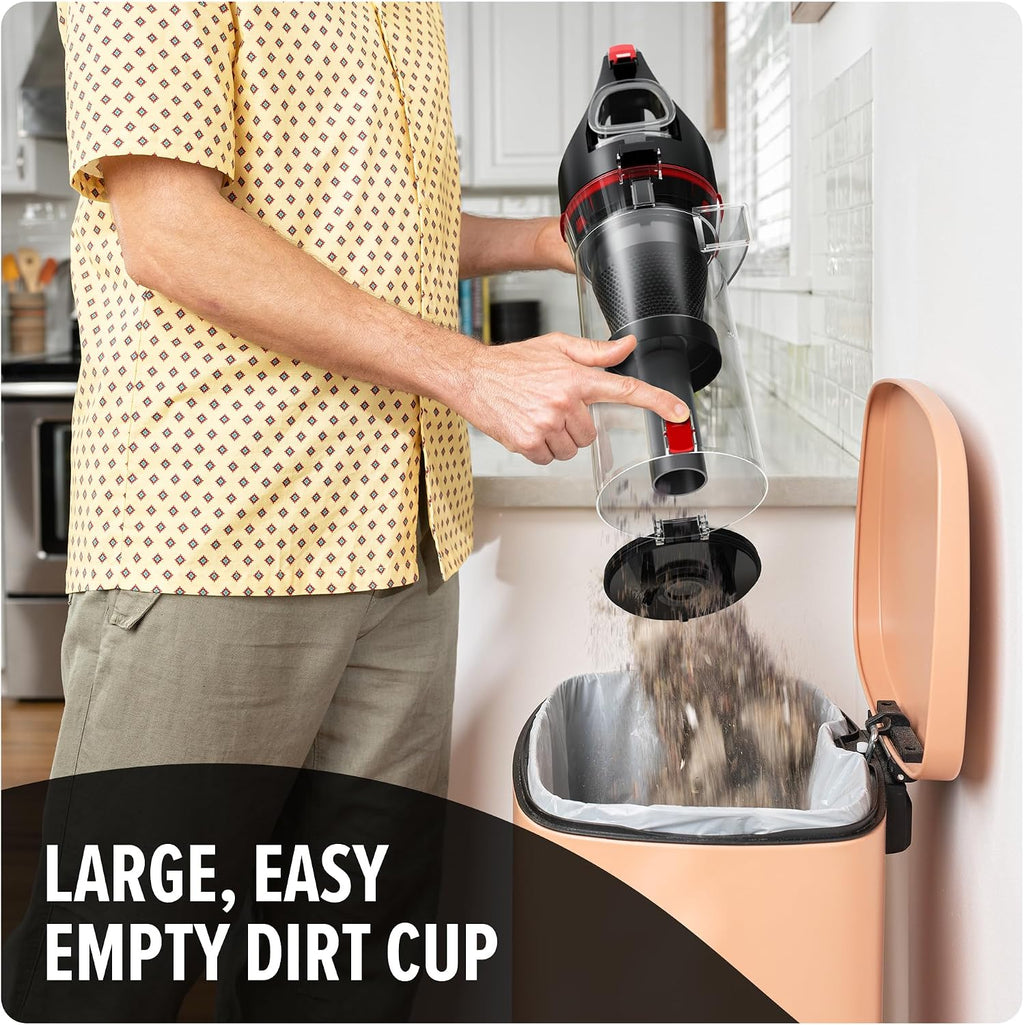 Dirt Devil Multi-Surface Total Pet+ Upright Bagless Vacuum Cleaner for Carpet and Hard Floor, with Pet Tool Kit, Powerful, Lightweight, Corded Vacuum Cleaners for Home Use
