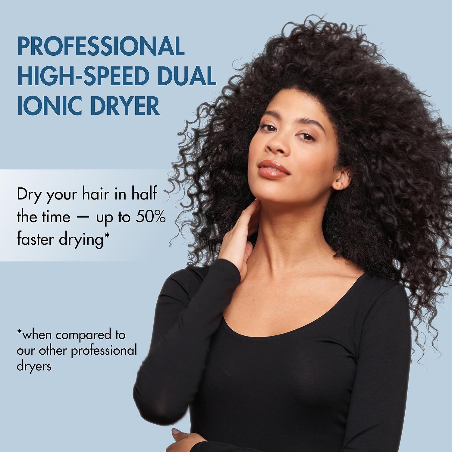 BabylissPRO Nano Titanium Hair Dryer, Professional 1875-Watt Blow Dryer, Lightweight, Ionic Technology Dries Hair Faster with Less Frizz