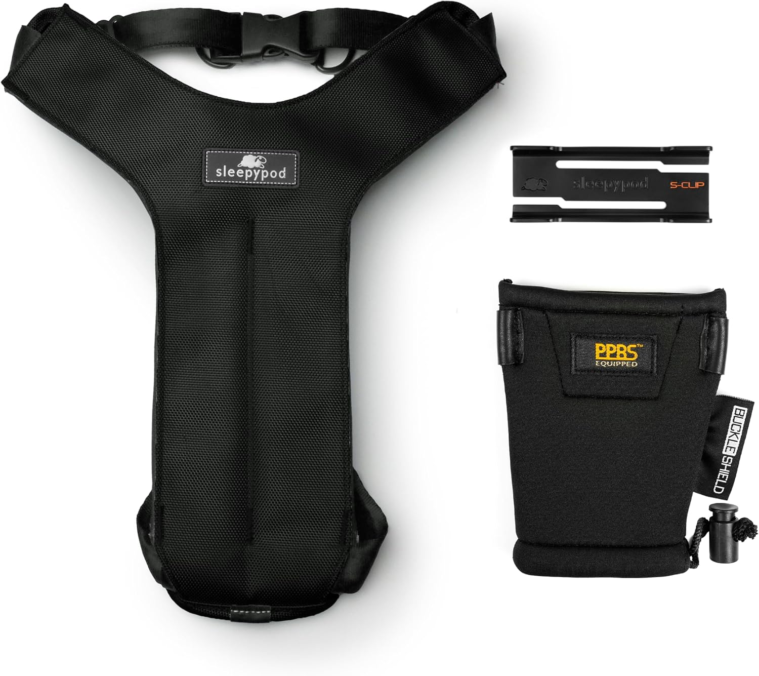 Clickit Sport Plus - Crash-Tested and Safety Certified Car Seat Belt Harness for Dogs (Extra Large, Jet Black)