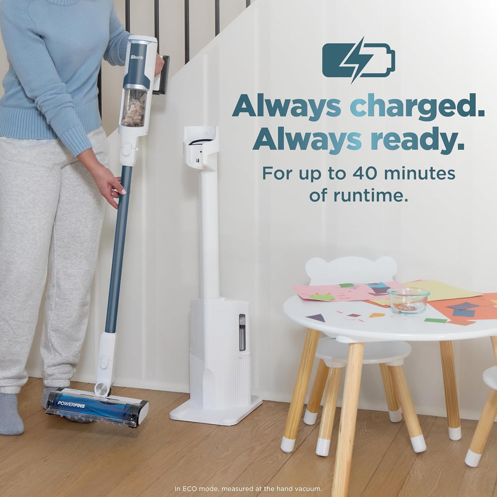 Shark Clean & Empty Cordless Stick Vacuum – Lightweight Cordless Vacuum with Auto-Empty System, HEPA Filter, Portable, Rechargeable, Exclusive Motorized Hand Tool for Pet Hair, BU3523