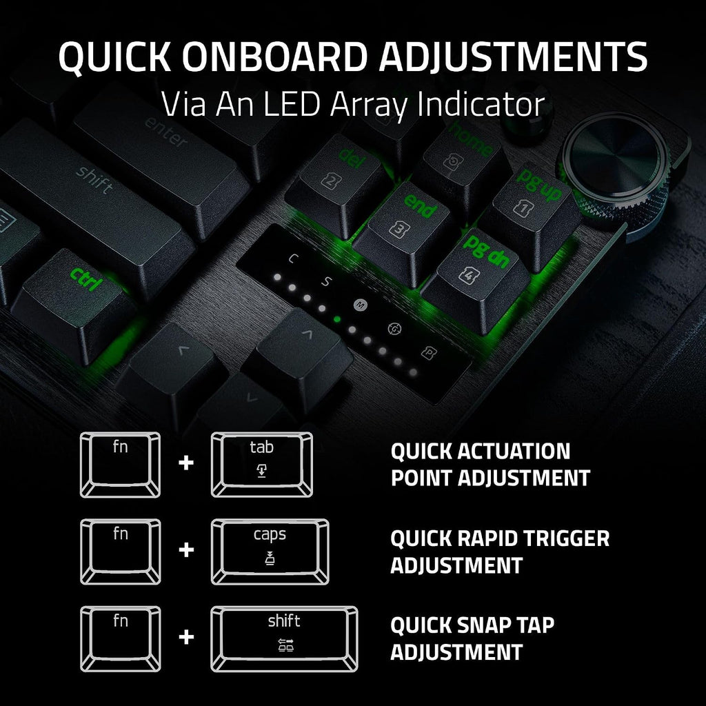 Razer Huntsman V3 Pro TKL 8KHz Esports Gaming Keyboard: Analog Optical Switches Gen 2-8000 Hz Polling Snap Tap - Rapid Trigger - Adjustable Actuation - Media Controls - Niko Edition