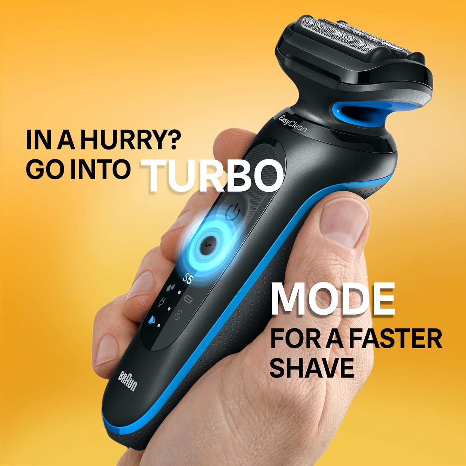 Braun Electric Shaver for Men, Series 5 5118s, Waterproof, Wet & Dry Shave, Turbo Shaving Mode, Foil Shaver with Precision Trimmer, Battery Powered, 50 Minute Battery Runtime (Pack of 2)