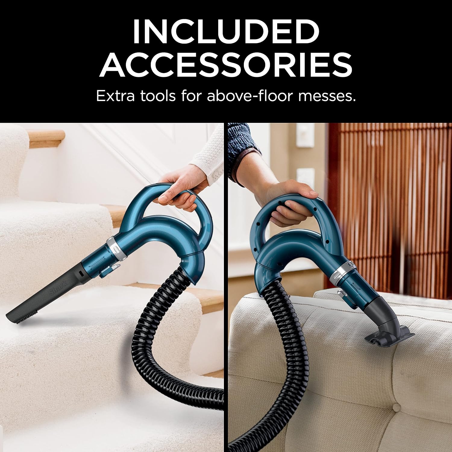 Shark Upright Vacuum, Navigator Lift-Away with Self-Cleaning Brushroll, HEPA Filter, Swivel Steering, Upholstery Tool & Pet Crevice Tool, Perfect for Pets & Multi-Surface, Teal, ZU503AMZ