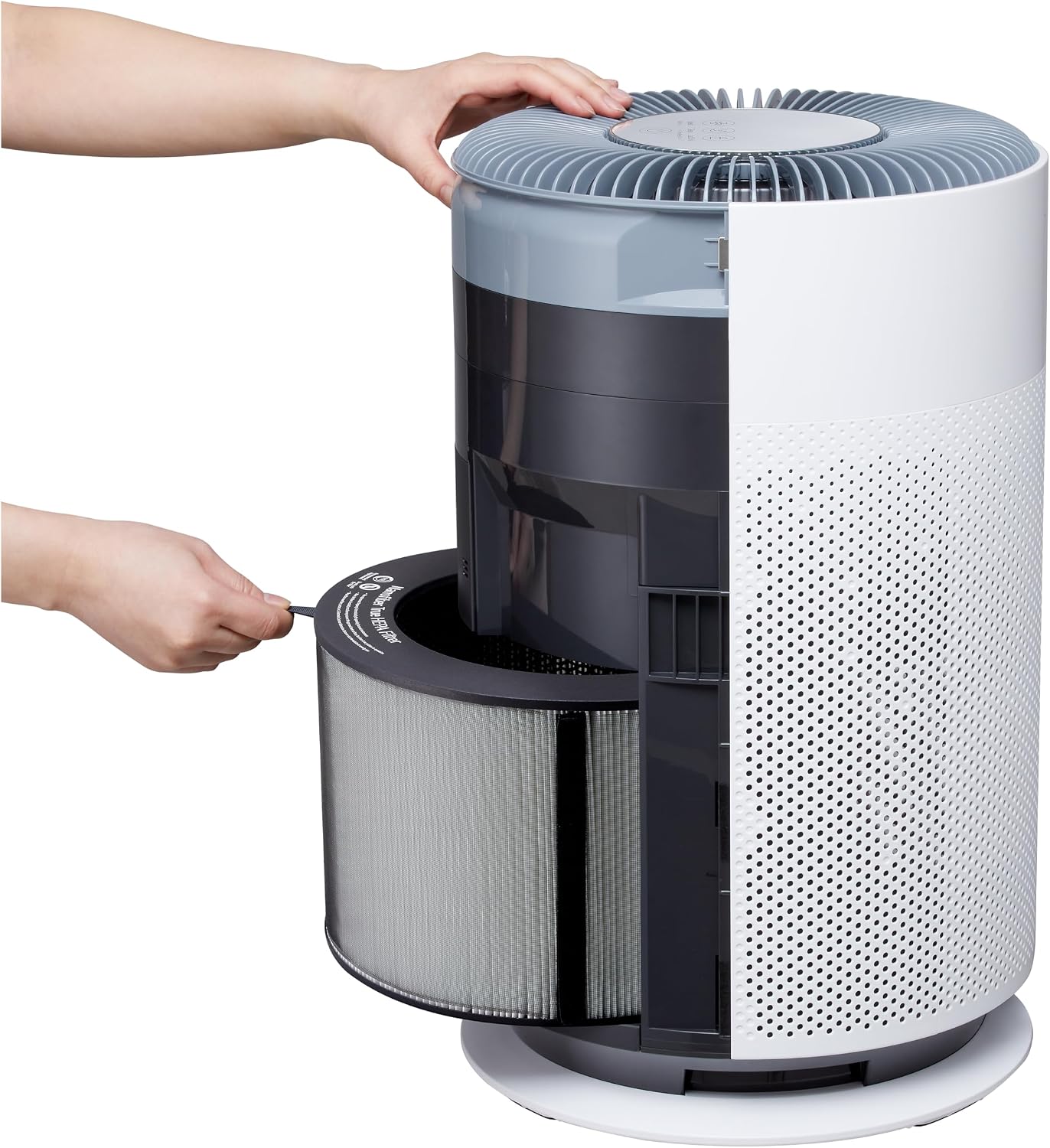 LG PuriCare 360 Air Purifiers for Home, Large and Small Room, Bedroom, Up to 2,059 ft² in 1 Hr with NanoFiber True HEPA Filter, 360 Degrees of Filtration, WiFi, Air Quality Monitor, Low Noise
