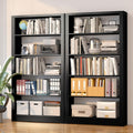 5 Tier Wide Bookshelf, Tall Bookcase with Open Shelves, Metal Black Bookcase Morden Book Shelf for Bedroom,Living Room,Library,Office,Book Shelves