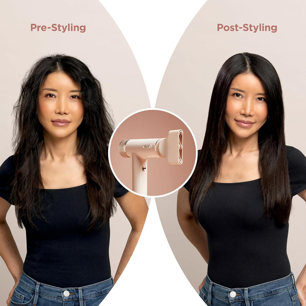 Shark SpeedStyle Essential High-Velocity Dryer with Concentrator, Lightweight, Ionic, No Heat Damage, Best for Straight and Wavy Hair, Silk HD301