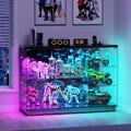 HNEBC 5-Tier Lockable Display Cabinet - with Glass Door,47.2' W Glass Display Case with 7+5 Lights Modes for Collectibles,Lighted Cuiro Cabinet with Human Sensor,China Cabinet for Living Room