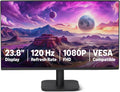 Amazon Basics 23.8-inch 1080P Computer Monitor, 120 Hz, HDMI, DP, VGA, VESA Compatible for Office, Home