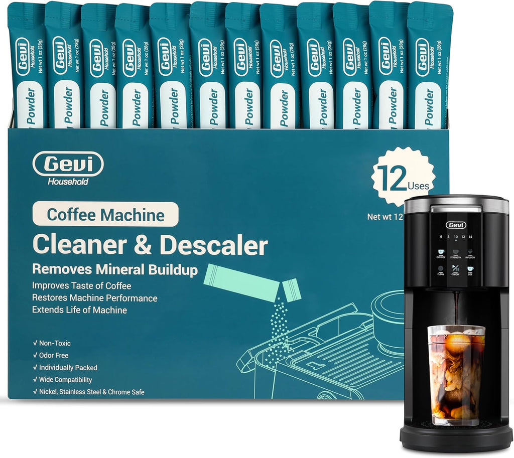 Gevi Espresso Machine with 12-Pack Household Coffee Maker Cleaner and Descaler