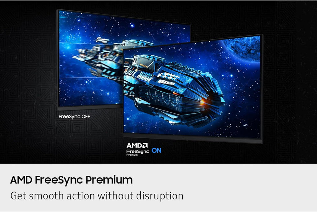 SAMSUNG 27' Odyssey G5 G53F QHD Resolution Gaming Monitor, HDR10, 200Hz Refresh Rate, IPS Panel, AMD FreeSync™ Premium, Black Equalizer, Auto Source Switch, LS27FG532ENXZA