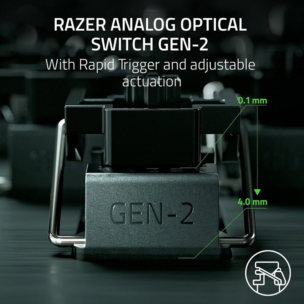 Razer Huntsman V3 Pro Mini 60% Esports Gaming Keyboard: Analog Optical Switches - Razer Snap Tap - Rapid Trigger - Adjustable Actuation - Dual-Purpose Mod Keys - Doubleshot PBT Keycaps - Black