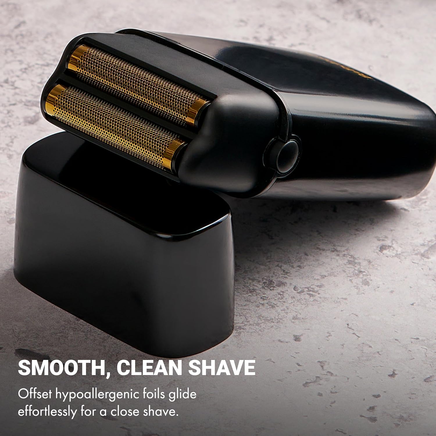 BaBylissPRO METALFX Double Foil Shaver, Handheld Electric Razor for Travel, Portable Cordless Close Face Shaver for Head, Beard, & Neck