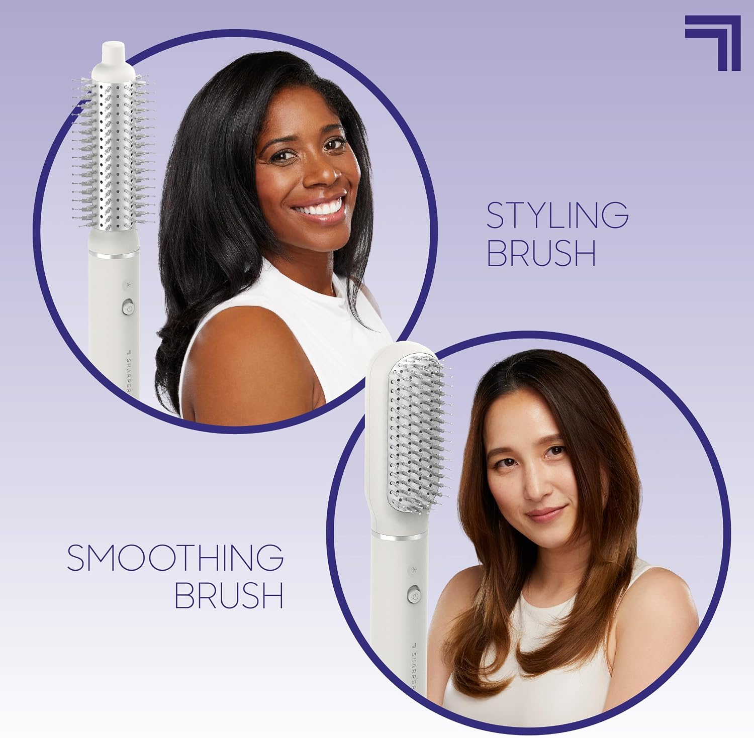 Sharper Image Revel 6-in-1 Multi-Styler, Ionic Hair Dryer Brush, Air Wrap Curling Wand, Detangler, Volumizing, Smoothing & Straightening Tools, Hair Accessories for Women for Salon Results at Home