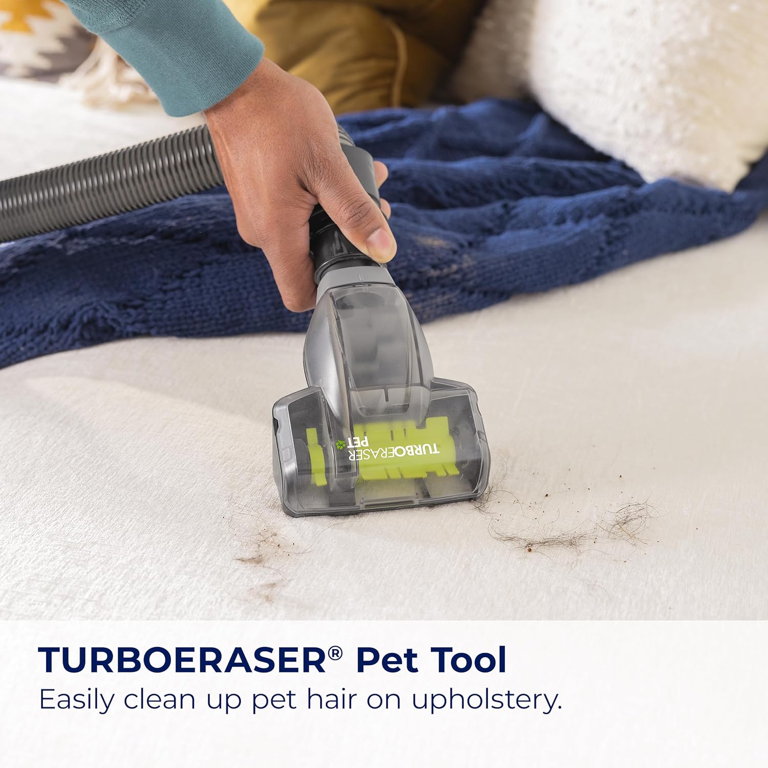Bissell CleanView Swivel Rewind Vacuum with Automatic Cord Rewind, TurboEraser Upholstery Tool, Triple Action Brush Roll, Swivel Steering, Extension Wand, Easy-Empty Dirt Tank, Multi-Cyclonic Suction