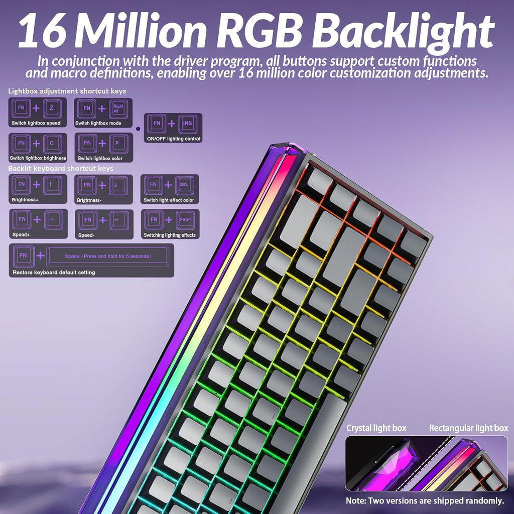 AULA Hero 68 HE Pro - Wired Gaming Keyboard with Hall Effect Magnetic Switch, CNC Aluminum Frame, 8KHz Polling Rate, RGB Box & Backlight, Side Printed Keycaps, 65% 68-key Compact Small Gamer Keyboards